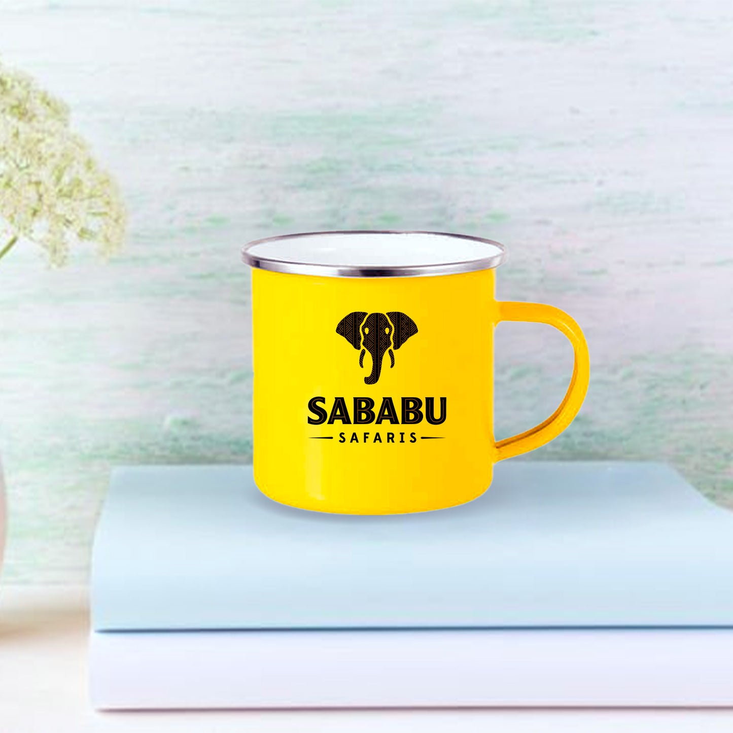 12oz/360ml Colored Enamel Mug(Yellow)