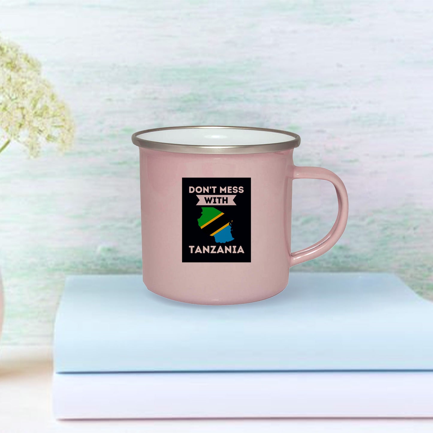 12oz/360ml Extra Glossy Colored Enamel Mug(Coral Red)