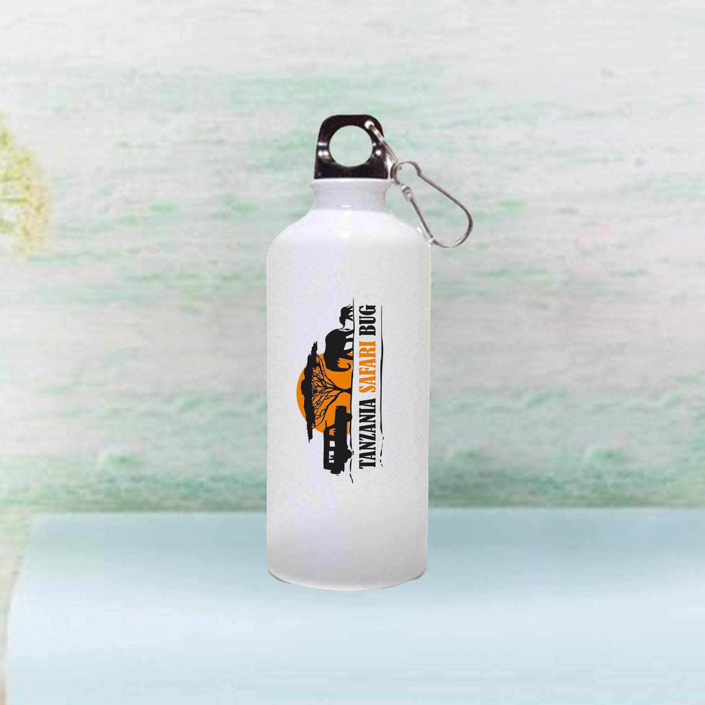 600ml Aluminium Water Bottle (White)