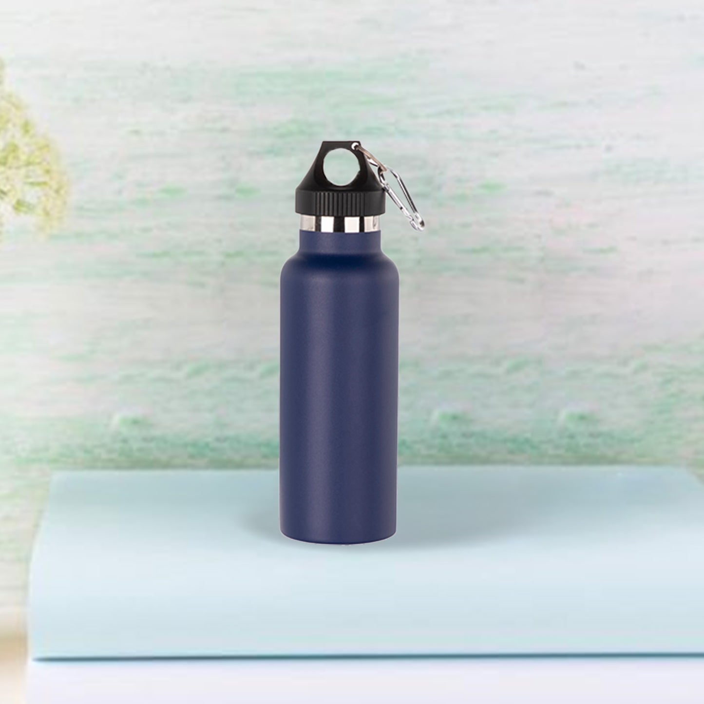 500ml/17oz Powder Coated Stainless Steel Bottle (Dark Blue)