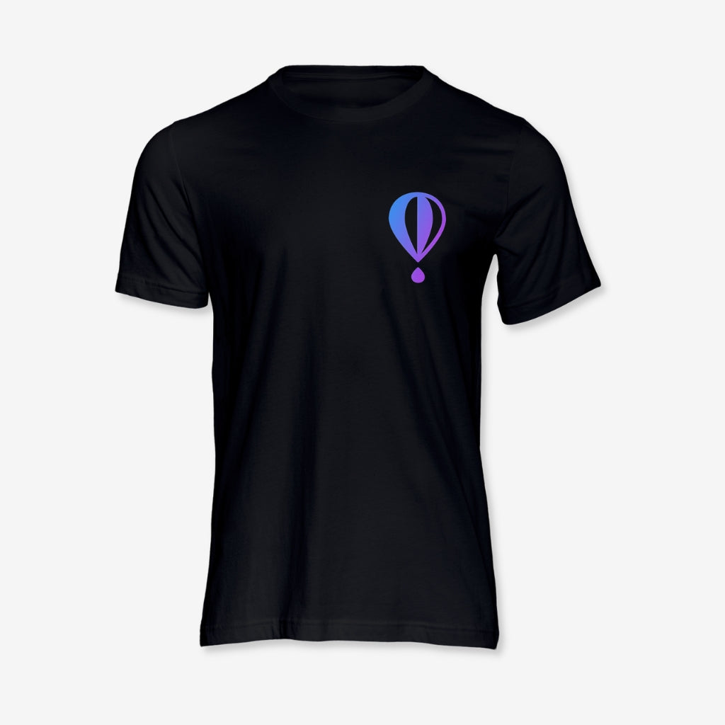 Personalized Black Unisex Round Neck T-Shirt