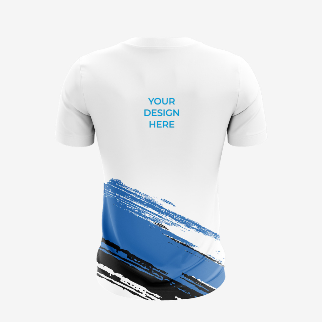 Personalized White Unisex Round Neck T-Shirt/ Jersey