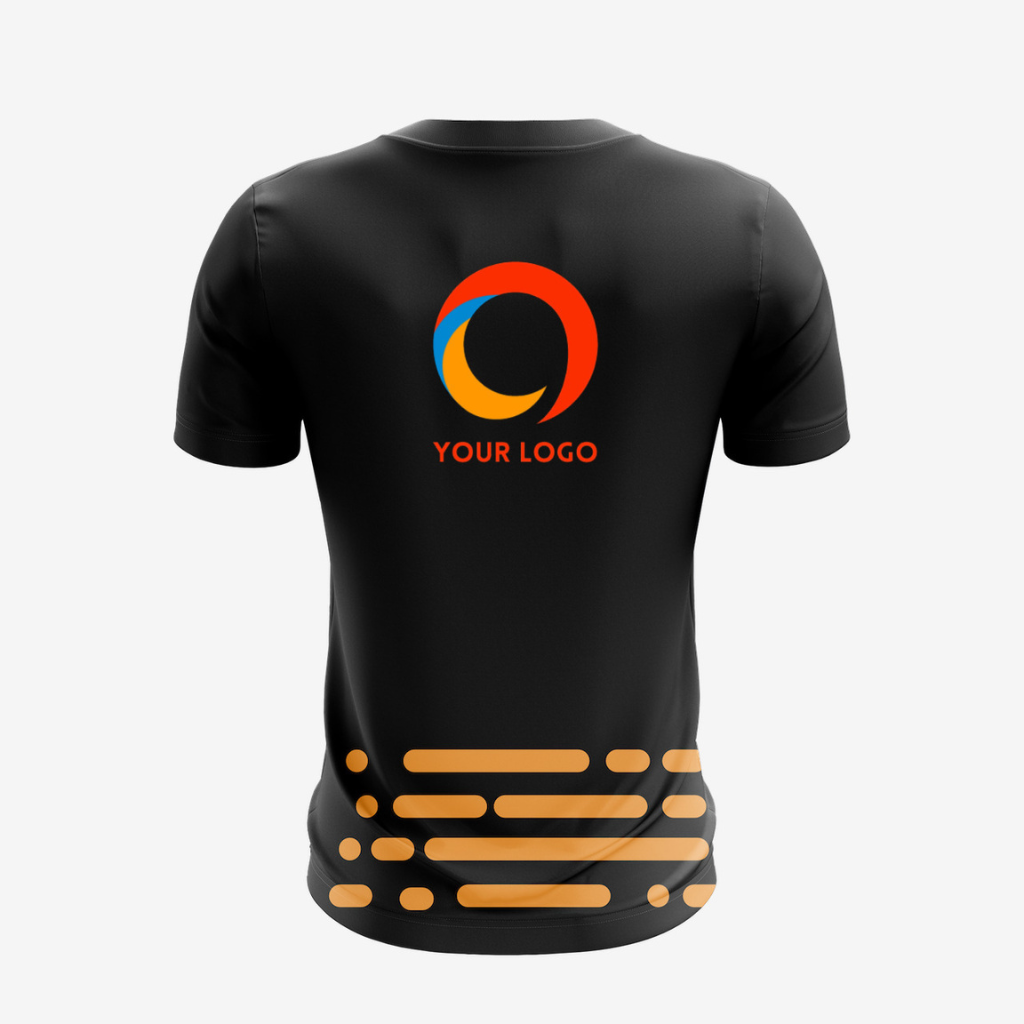 Personalized Black Unisex Round Neck T-Shirt/ Jersey