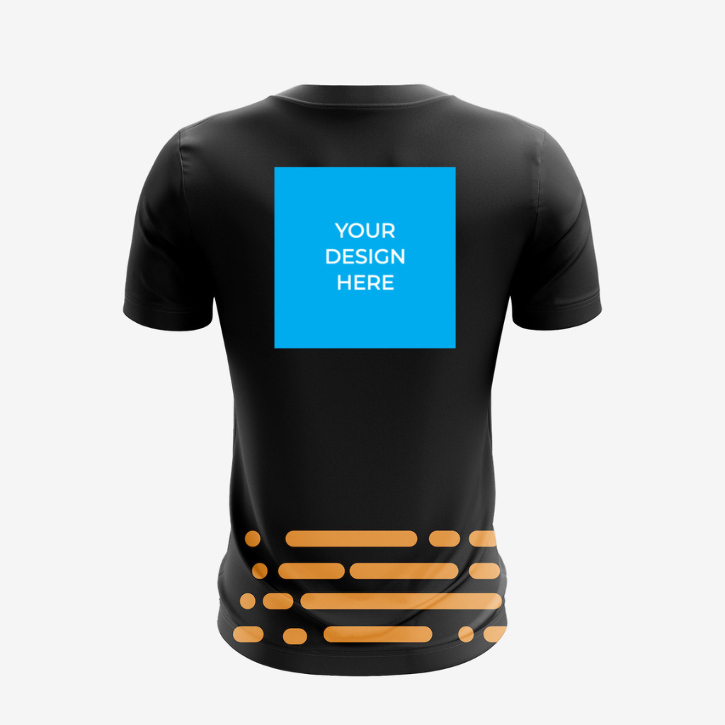 Personalized Black Unisex Round Neck T-Shirt/ Jersey