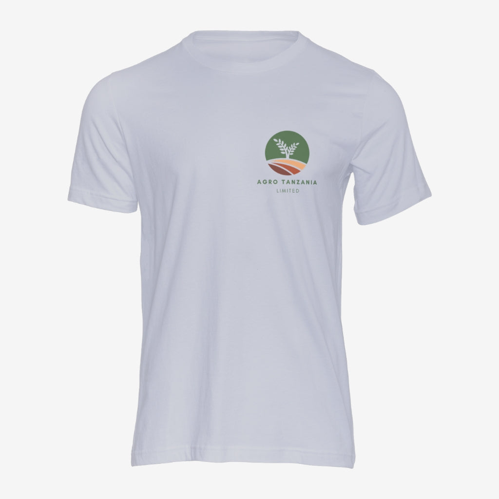 Personalized Grey Unisex Round Neck T-Shirt With Your Logo