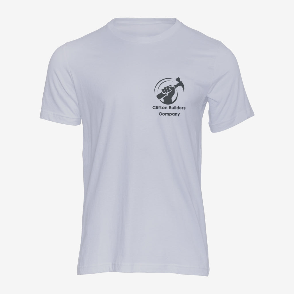 Personalized Grey Unisex Round Neck T-Shirt With Your Logo