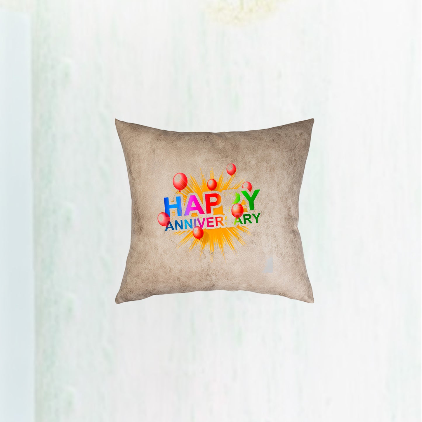 Sublimation Leathaire Pillow Cover (40*40cm/15.7" x 15.7", Brown)