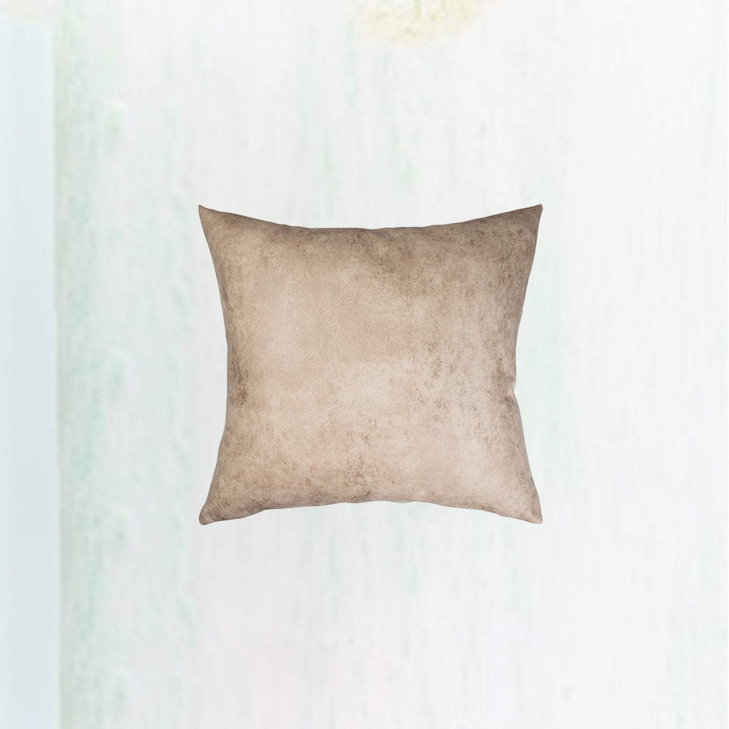 Sublimation Leathaire Pillow Cover (40*40cm/15.7" x 15.7", Brown)