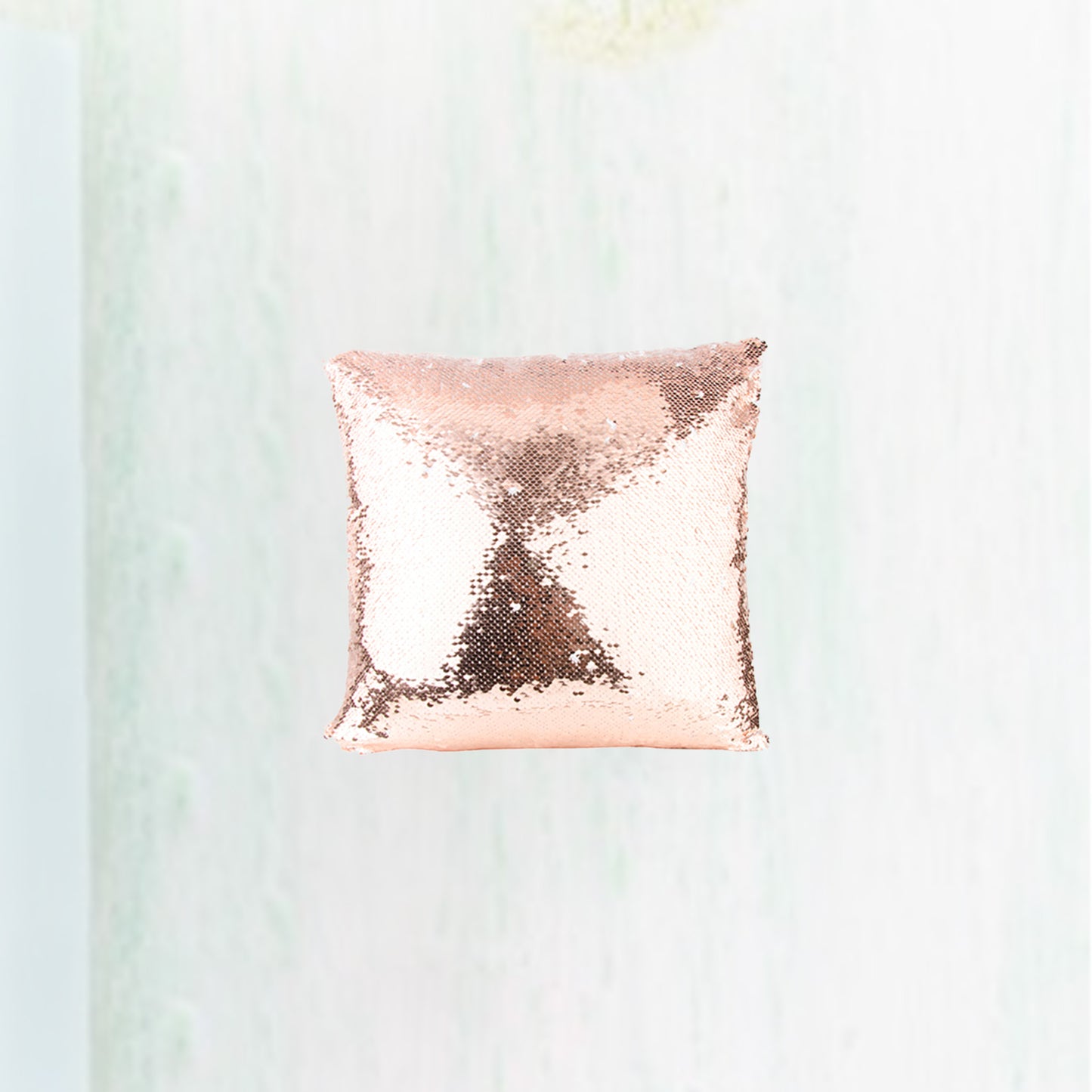 Flip Sequin Pillow Cover(Champagne w/ White)