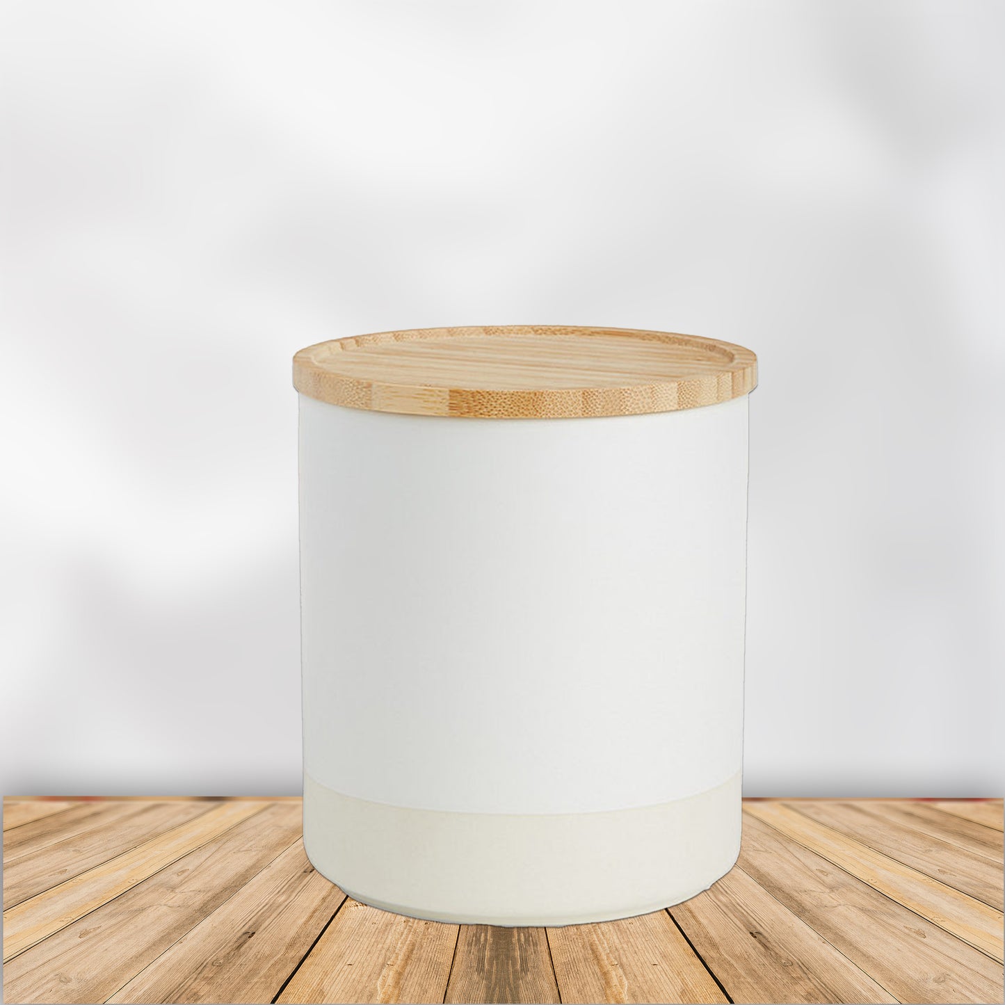 30oz Ceramic Storage Jar w/ Bamboo Lid