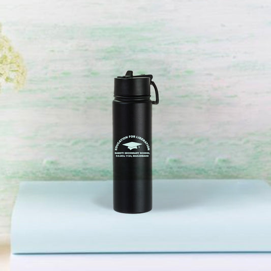 650 ml Sublimation Black Stainless Steel Powder Coated Water