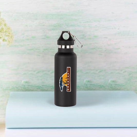 500ml/17oz Powder Coated Stainless Steel Bottle (Black)