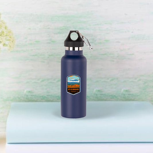 500ml/17oz Powder Coated Stainless Steel Bottle (Dark Blue)