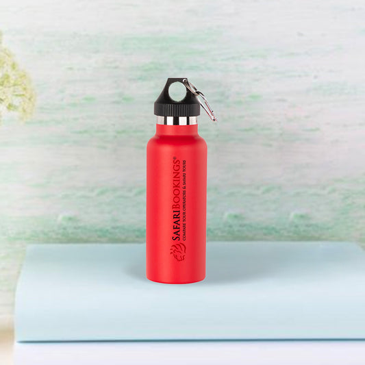 500ml/17oz Powder Coated Stainless Steel Bottle (Red)