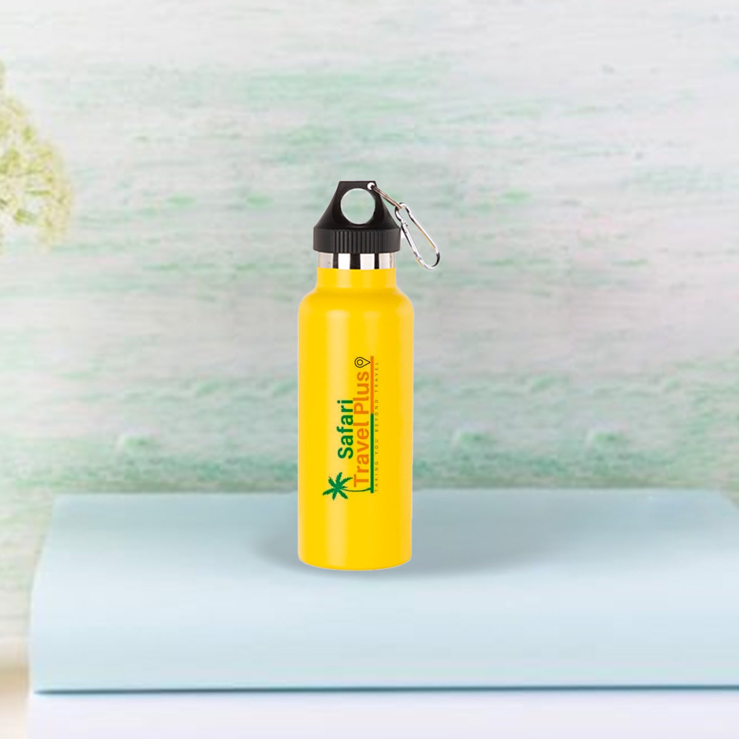 500ml/17oz Powder Coated Stainless Steel Bottle (Yellow)