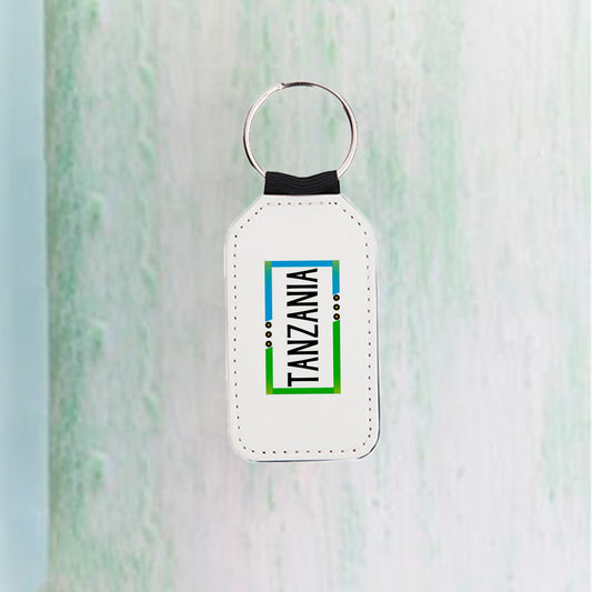 PU Leather Key Chain(white, Barrel)