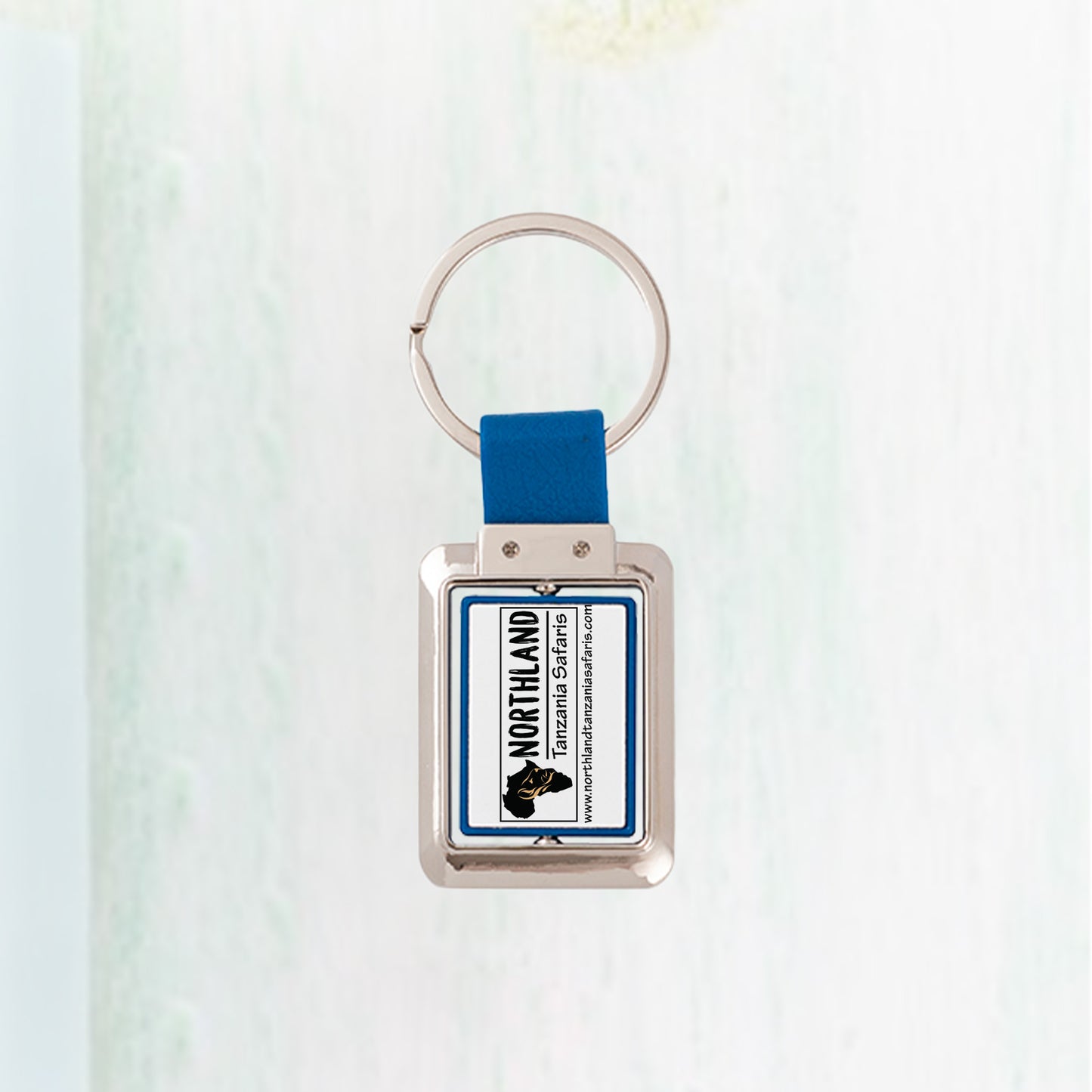 Rotatable Keychain(Blue, Rectangle)